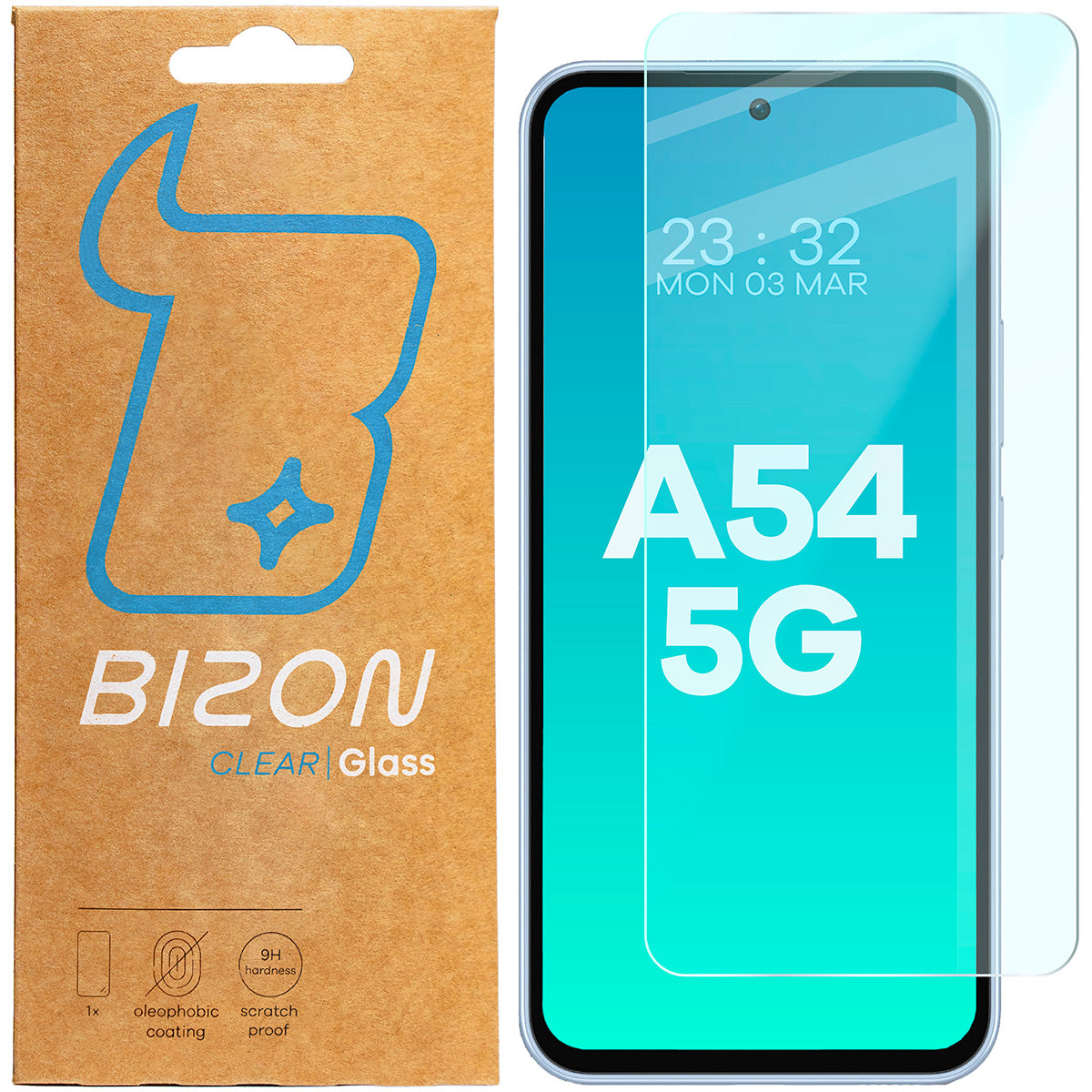 Gehärtetes Glas Bizon Glass Clear für Galaxy A54 5G