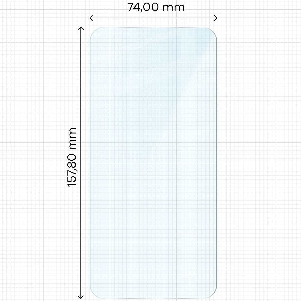 Gehärtetes Glas für Galaxy A55 5G, Bizon Glass Clear