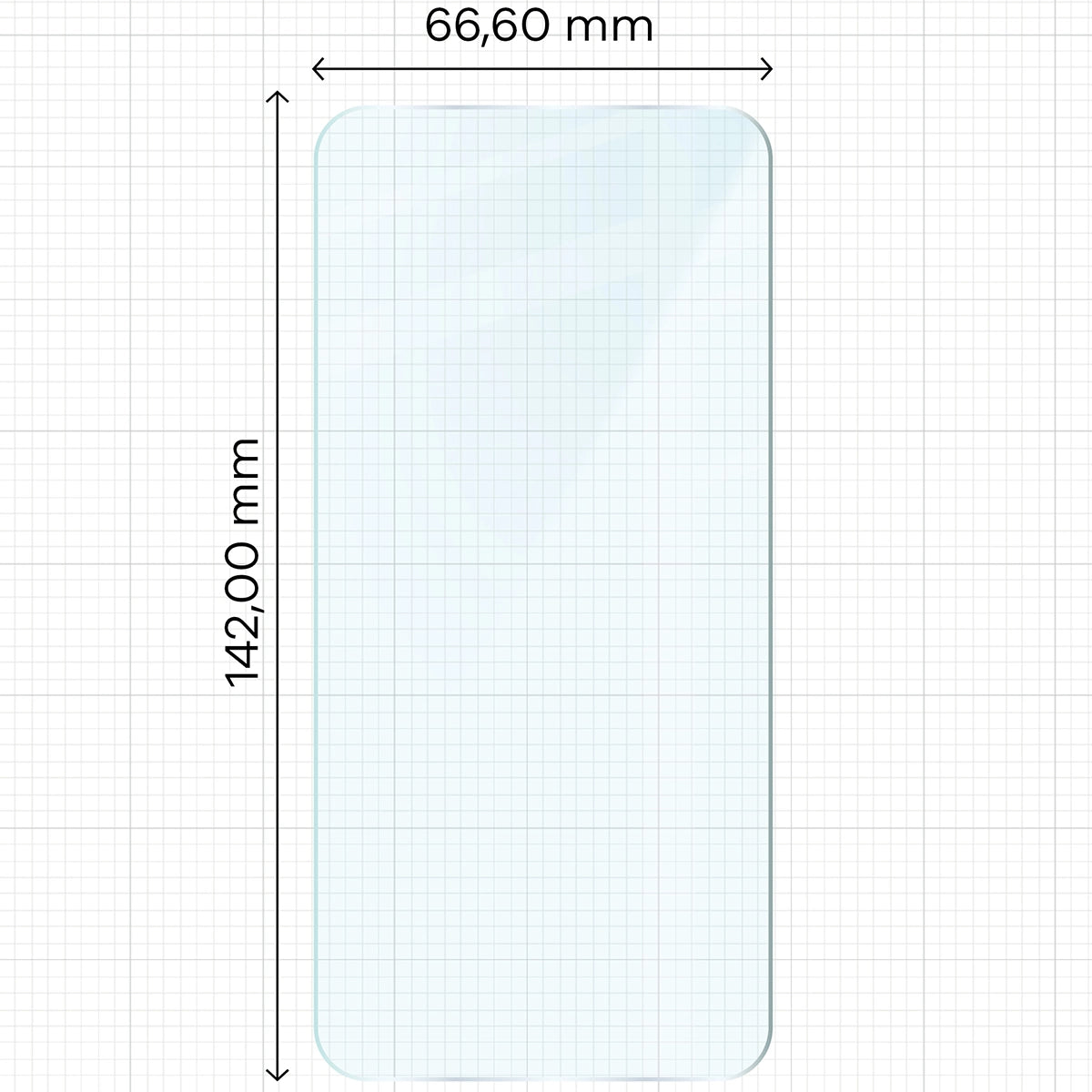 Gehärtetes Glas Bizon Glass Clear für Galaxy S23