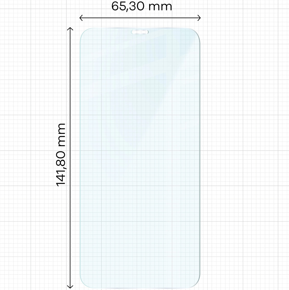 Gehärtetes Glas für iPhone 11 / Xr, Bizon Glass Clear