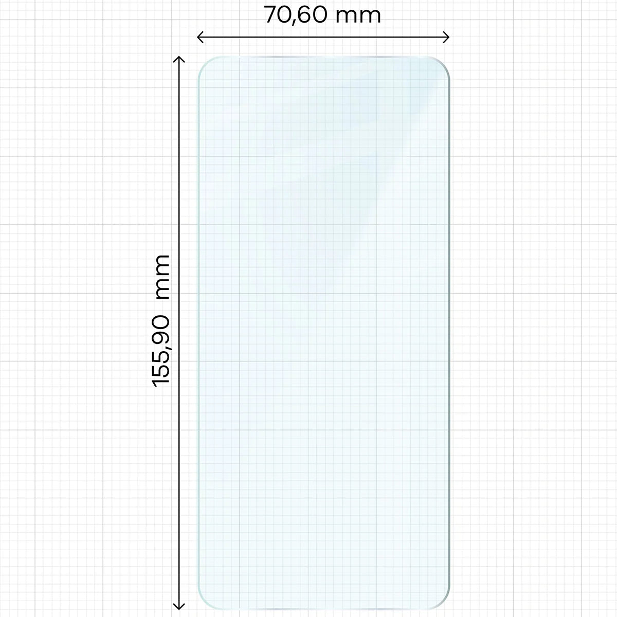 Gehärtetes Glas für Motorola Edge 70, Bizon Glass Clear
