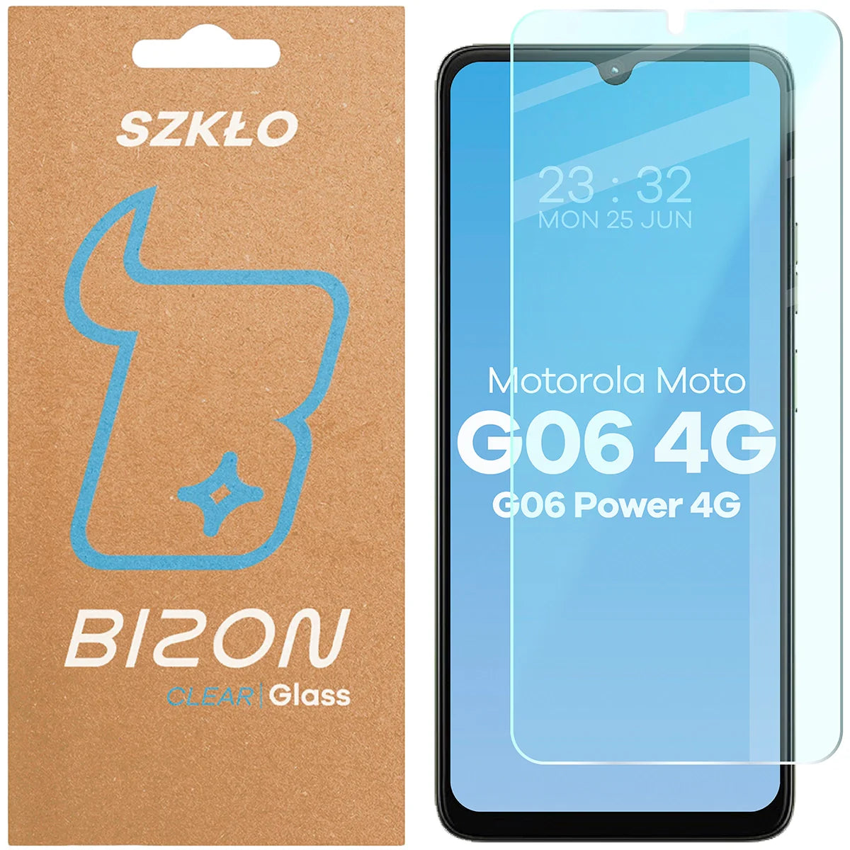 Gehärtetes Glas für Motorola Moto G06 4G/ G06 Power 4G, Bizon Glass Clear