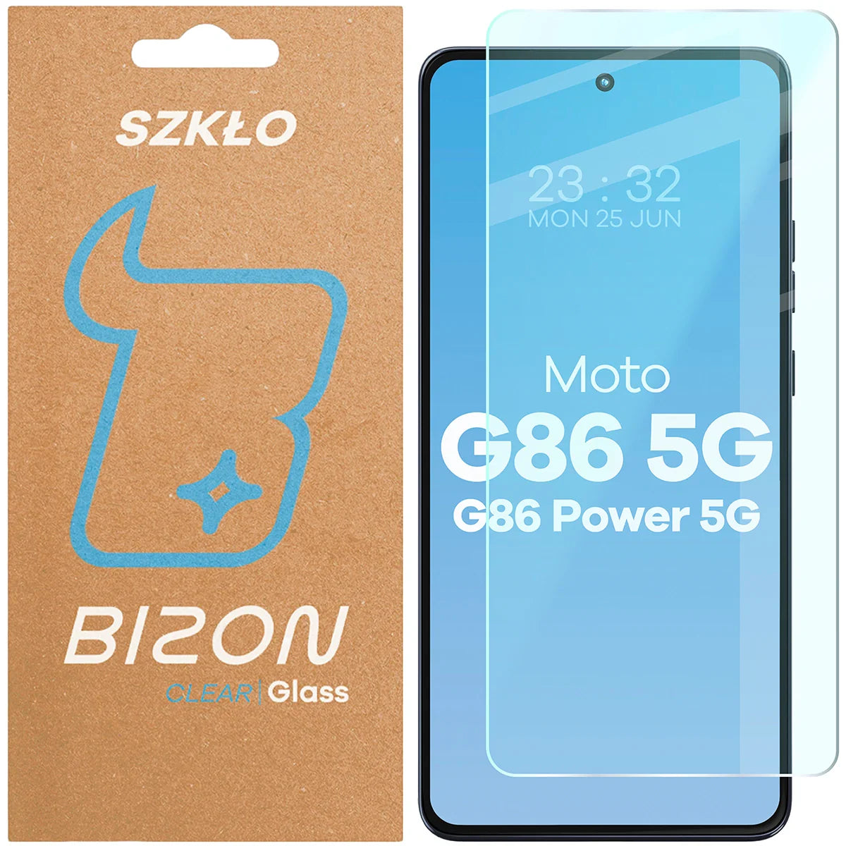 Gehärtetes Glas für Motorola Moto G86 5G / G86 Power 5G, Bizon Glass Clear