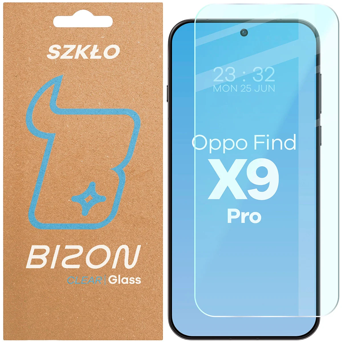 Gehärtetes Glas für Oppo Find X9 Pro, Bizon Glass Clear