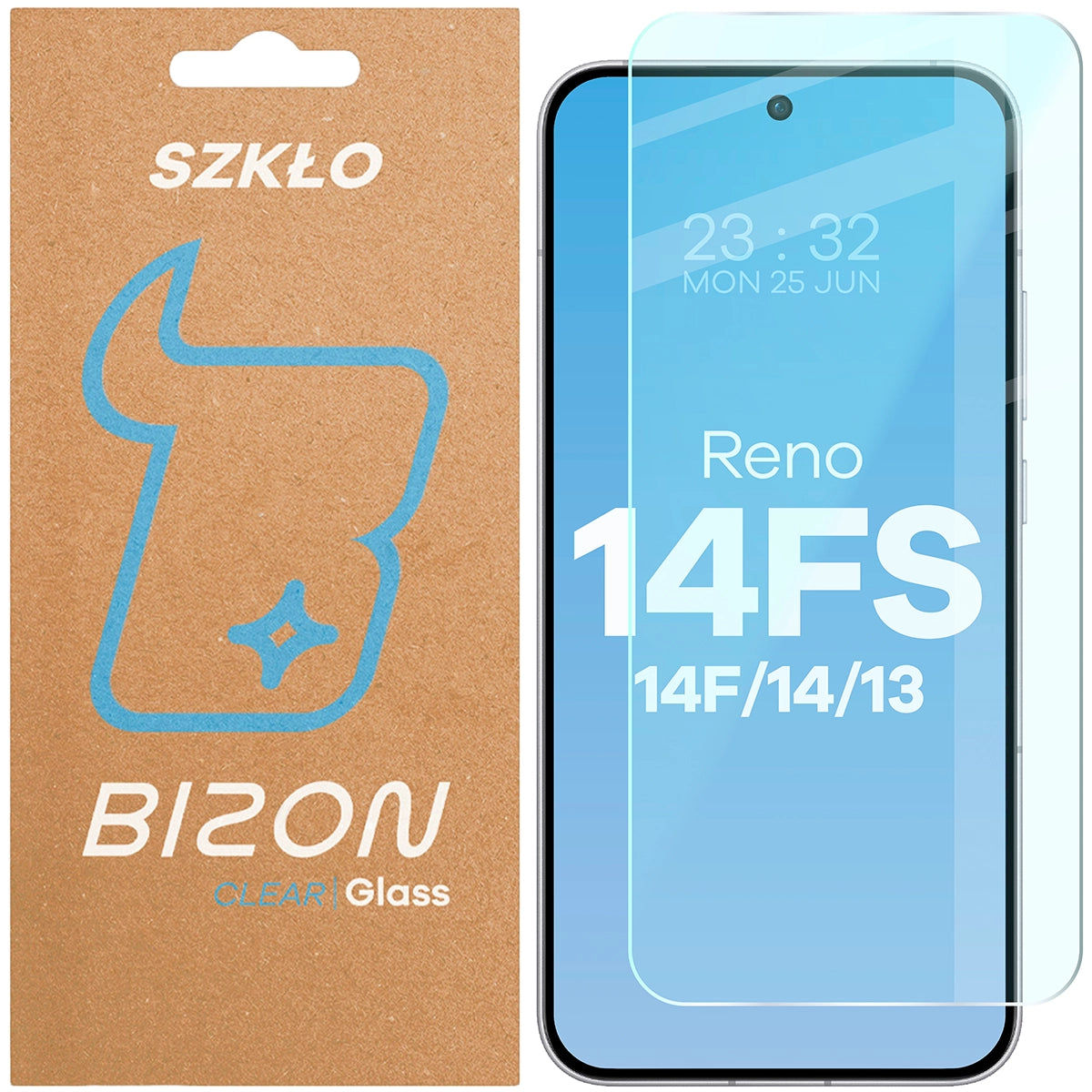 Gehärtetes Glas für Oppo Reno13, Bizon Glass Clear