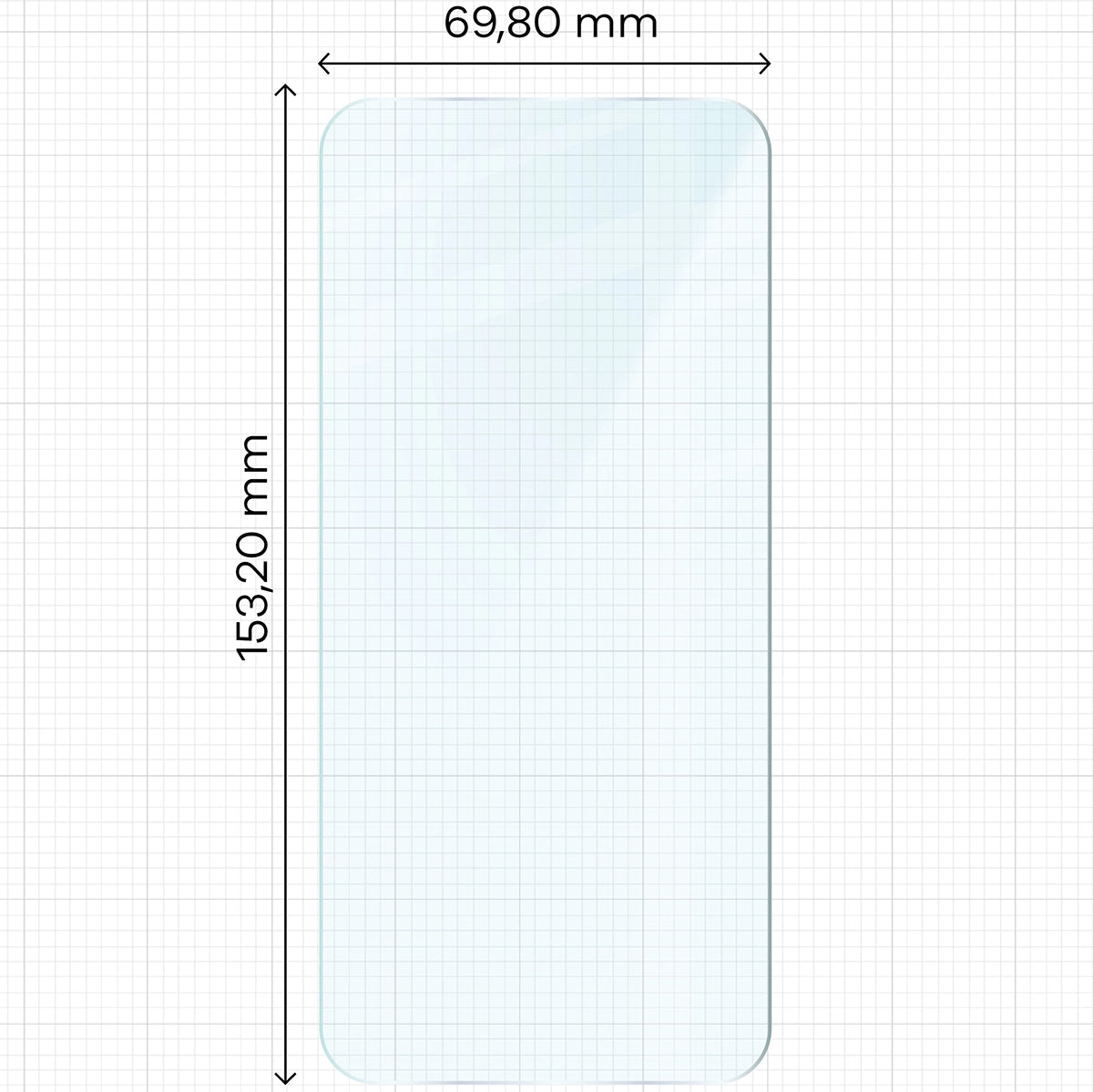 Gehärtetes Glas für Oppo Reno13, Bizon Glass Clear