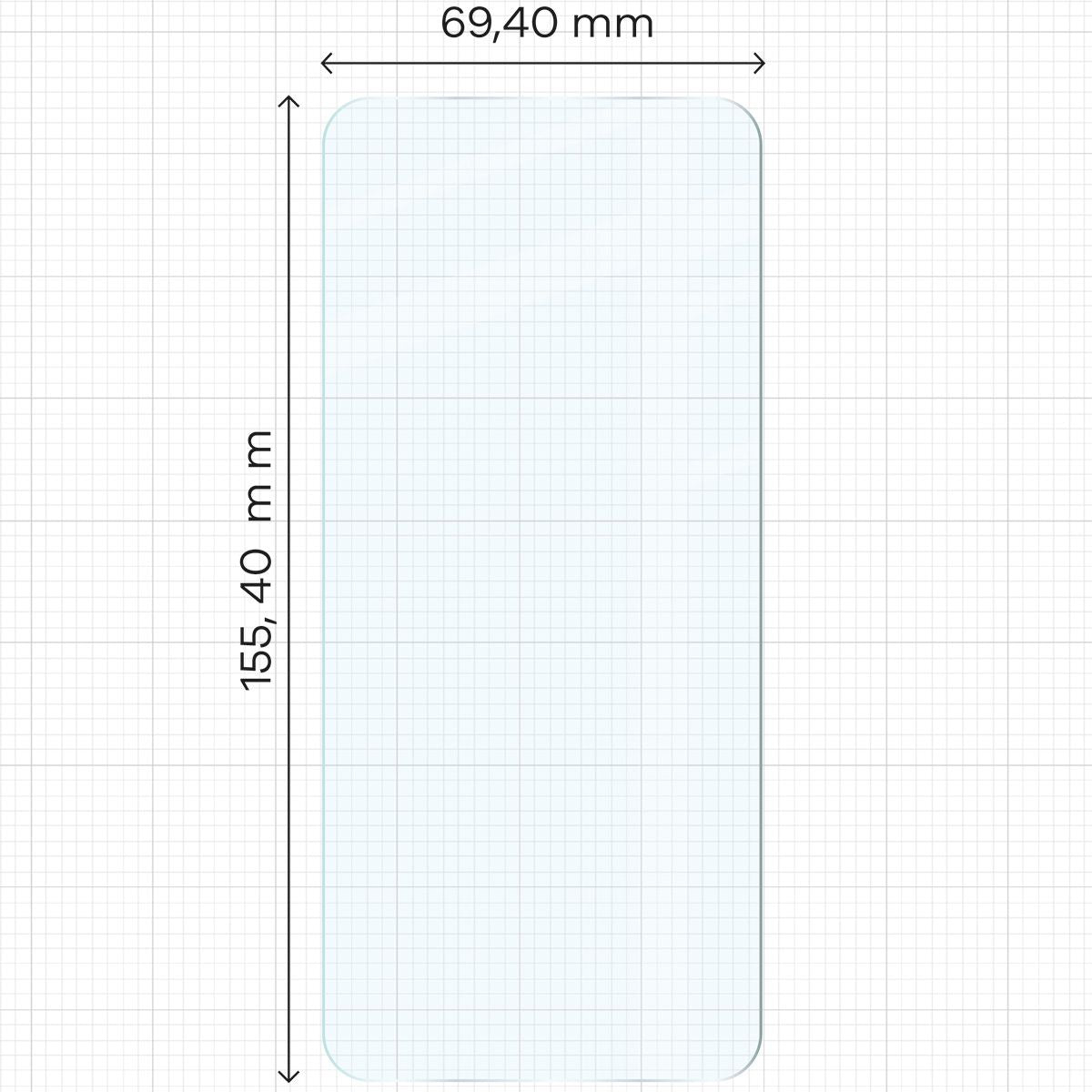 Gehärtetes Glas für Xiaomi Poco X6 Pro / X7 Pro, Bizon Glass Clear