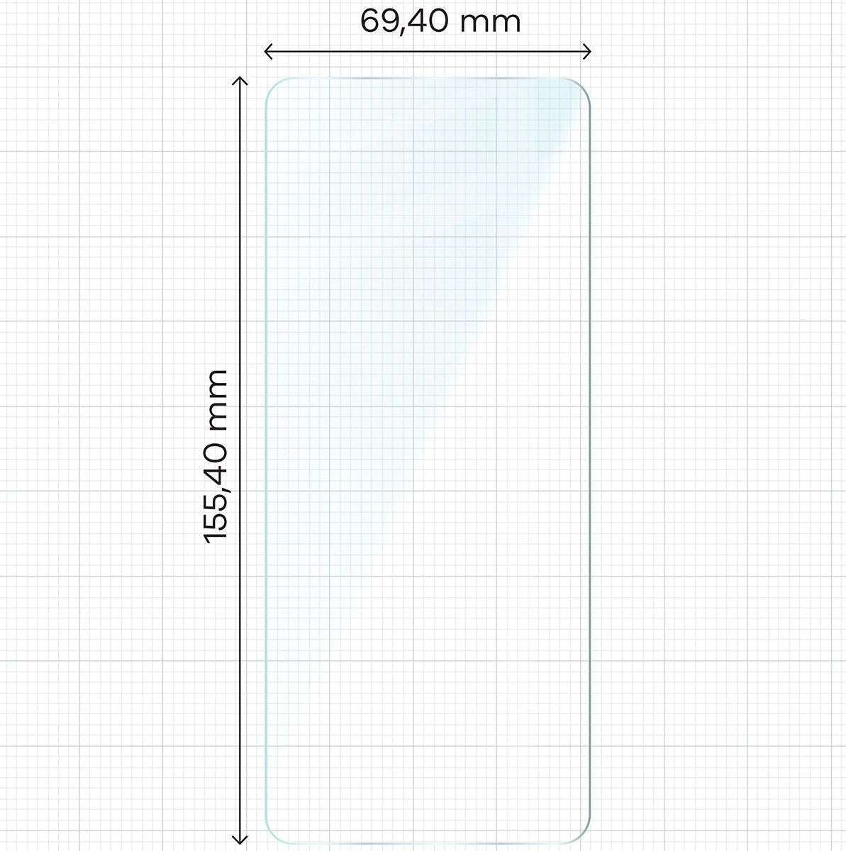 Gehärtetes Glas für Realme 12+ 5G, Bizon Glass Clear