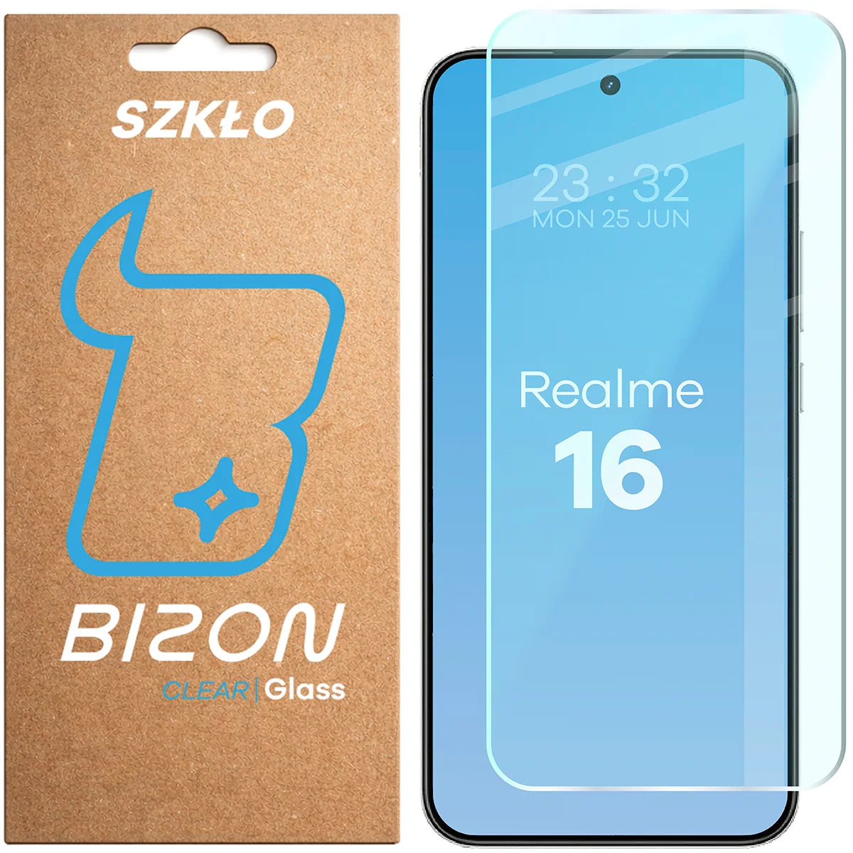 Gehärtetes Glas für Realme 16 5G, Bizon Glass Clear