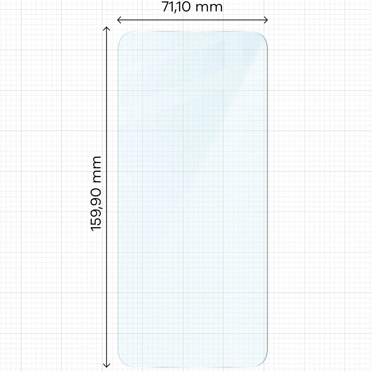 Gehärtetes Glas für Realme C71 4G, Bizon Glass Clear