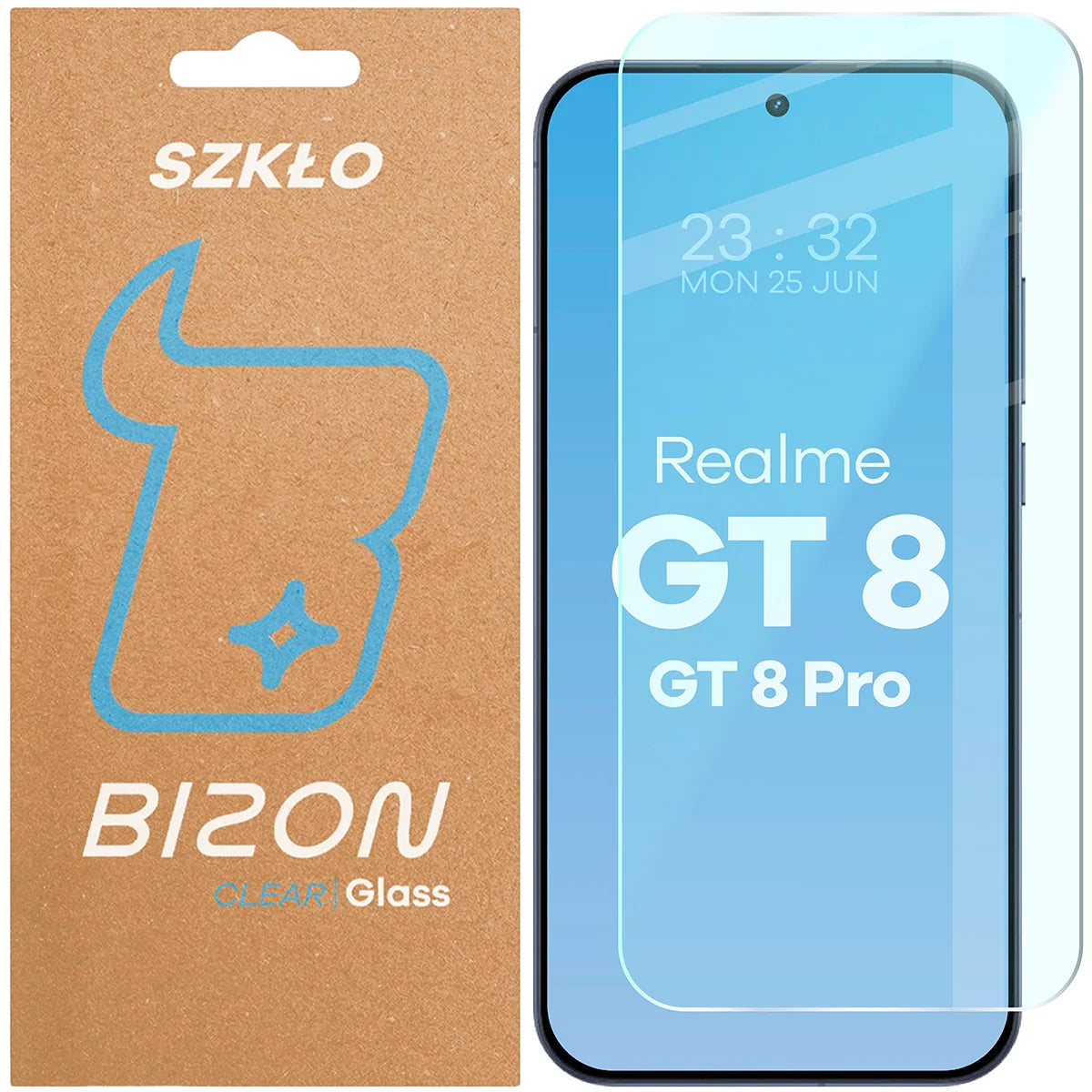 Gehärtetes Glas für Realme GT 8 / GT 8 Pro, Bizon Glass Clear