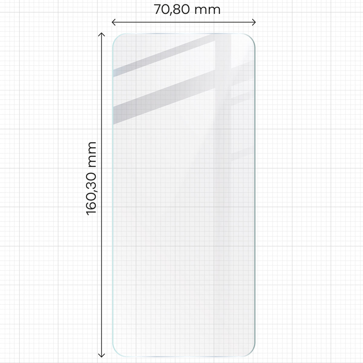 Gehärtetes Glas für Xiaomi Redmi 13 4G, Bizon Glass Clear