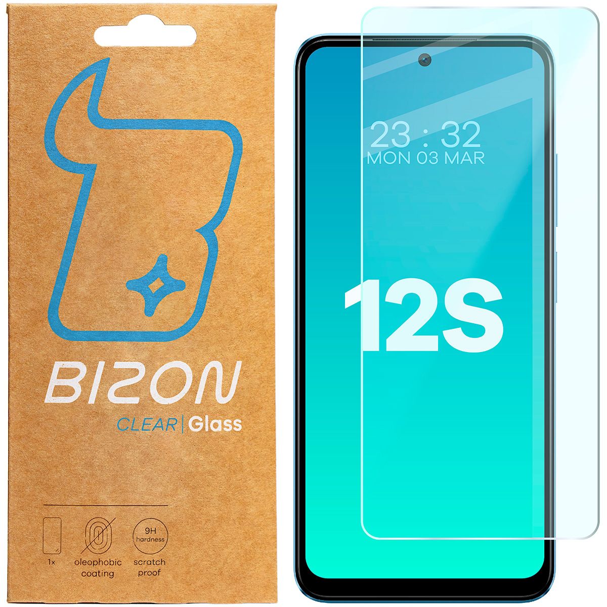 Gehärtetes Glas Bizon Glass Clear für Xiaomi Redmi Note 12S