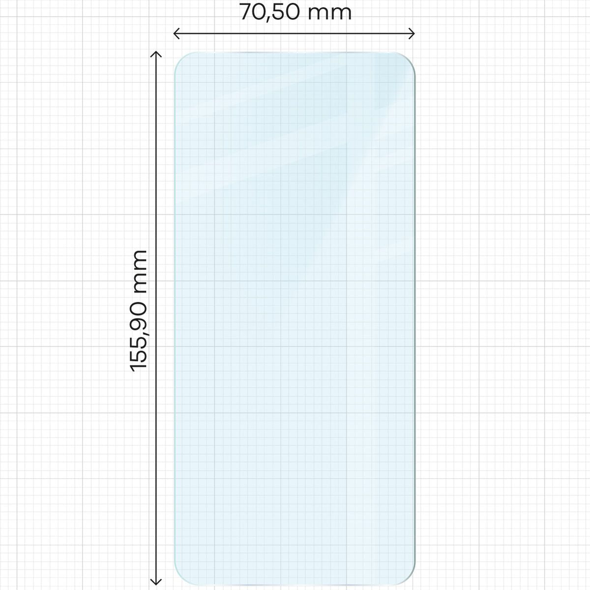 Gehärtetes Glas für Xiaomi Redmi Note 13 4G, Bizon Glass Clear