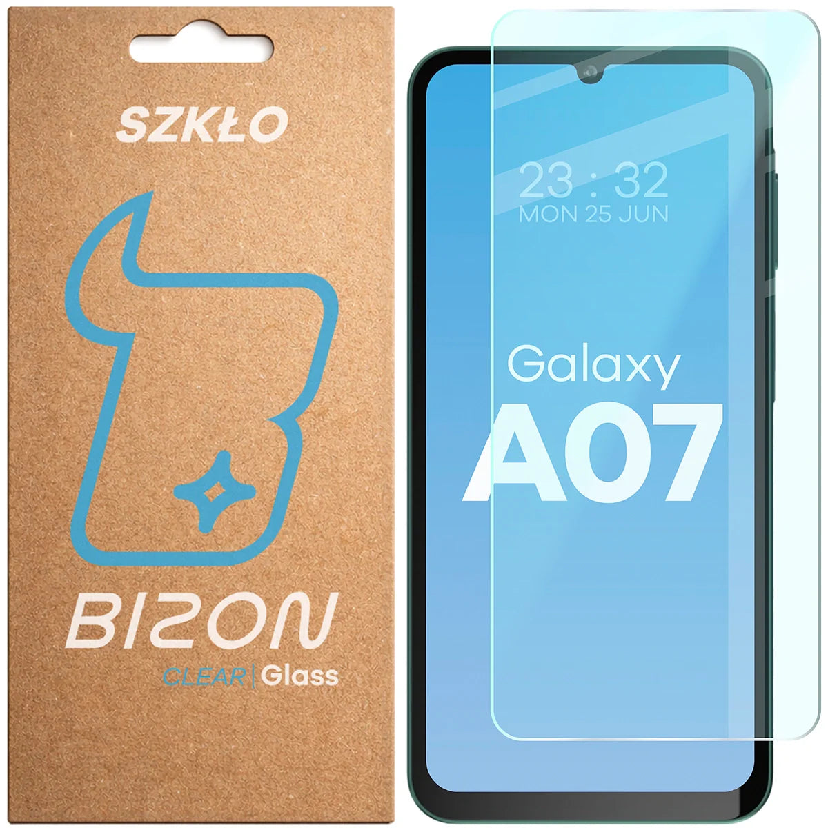 Gehärtetes Glas für Galaxy A07 4G / 5G, Bizon Glass Clear