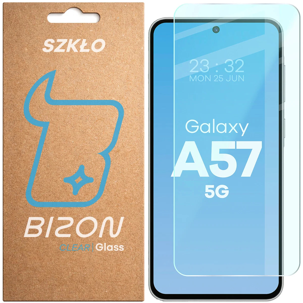 Gehärtetes Glas für Galaxy A57 5G, Bizon Glass Clear
