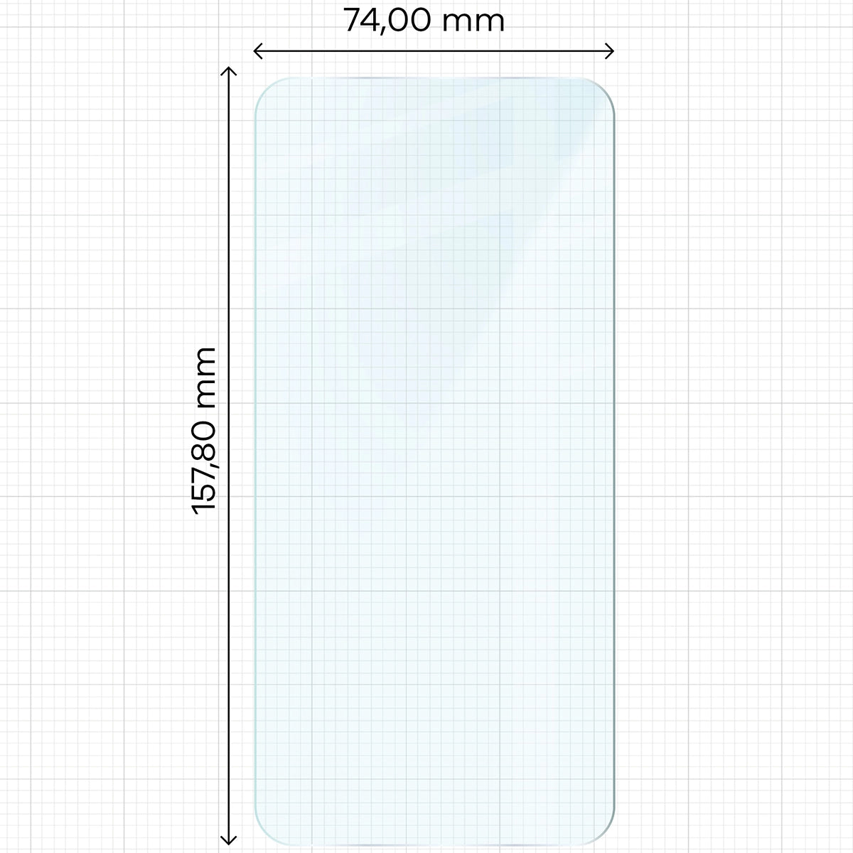 Gehärtetes Glas für Galaxy M35 5G / A35 5G, Bizon Glass Clear