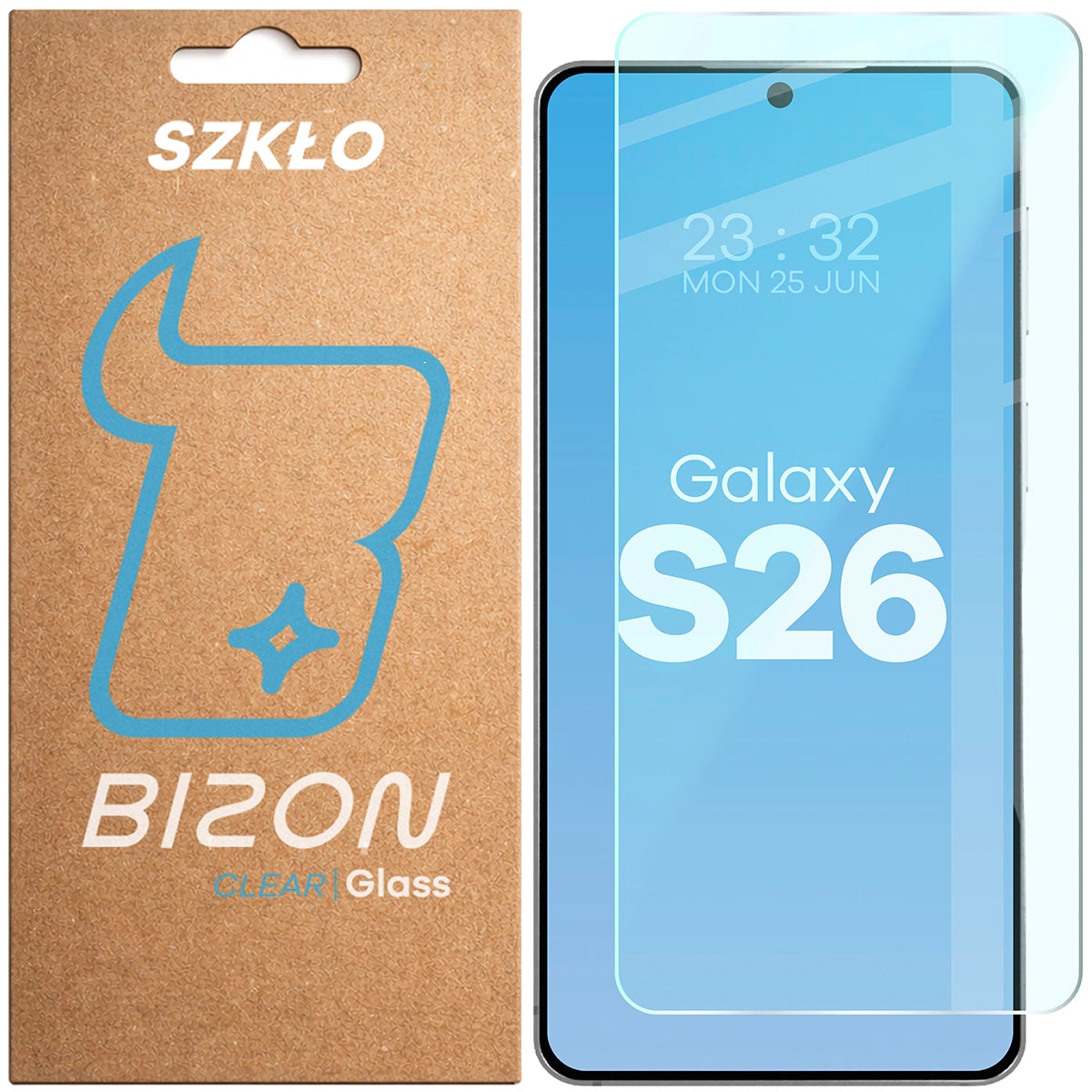 Gehärtetes Glas für Galaxy S26, Bizon Glass Clear