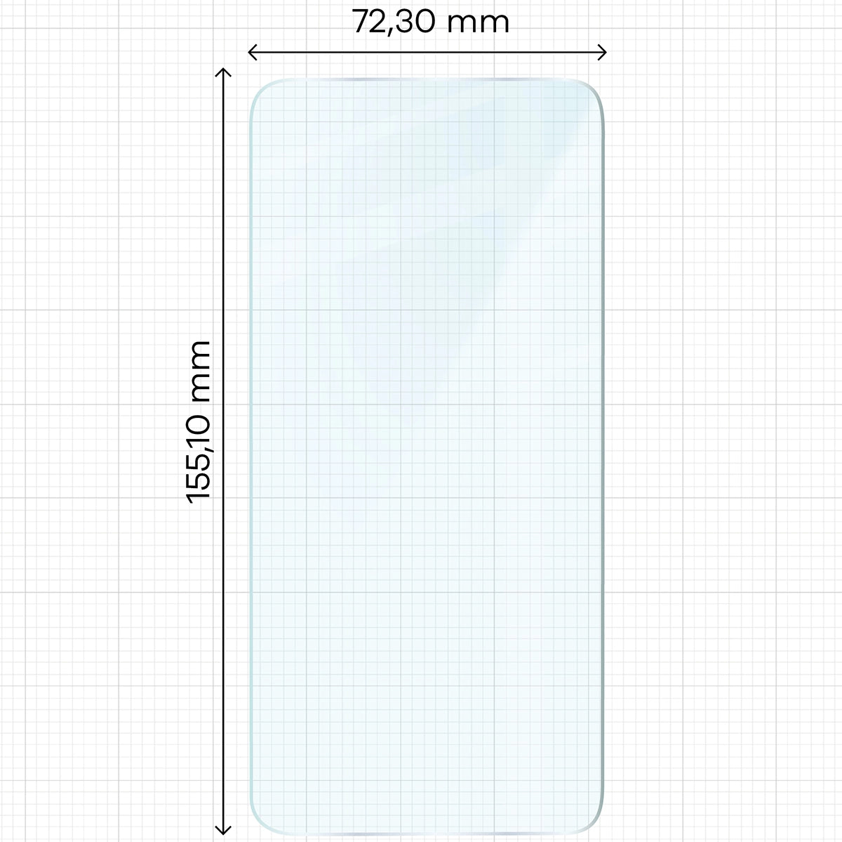 Gehärtetes Glas für Galaxy S26 Plus / S25 Edge, Bizon Glass Clear