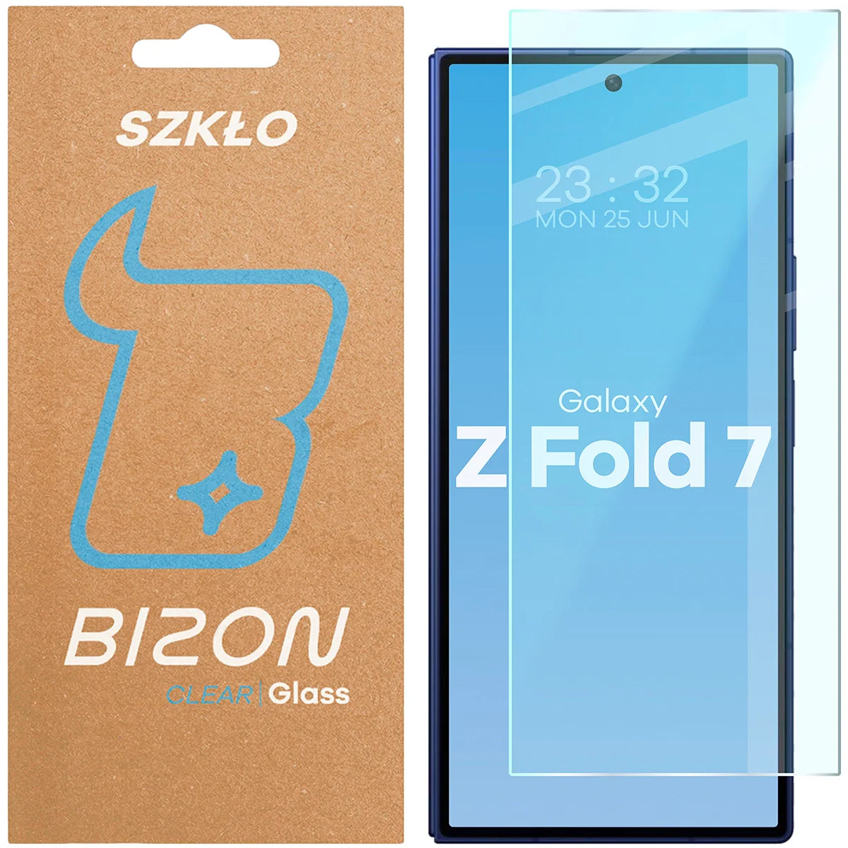 Gehärtetes Glas für Galaxy Z Fold7, Bizon Glass Clear