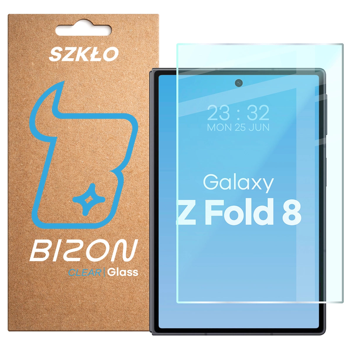 Gehärtetes Glas für Galaxy Z Fold8, Bizon Glass Clear
