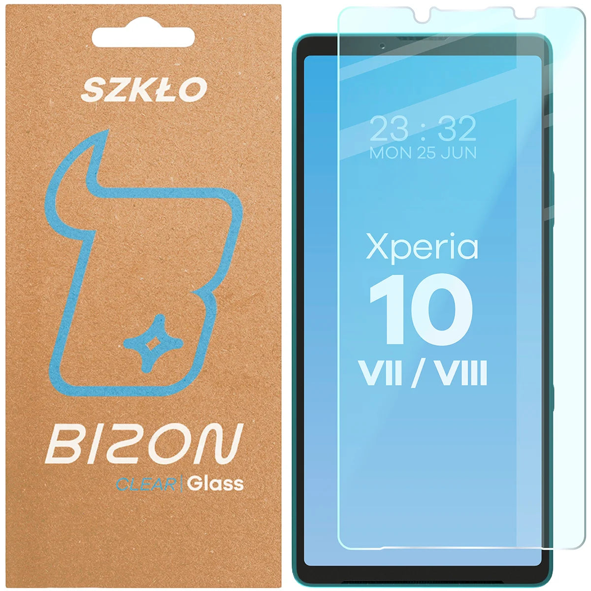 Gehärtetes Glas für Sony Xperia 10 VII / VIII, Bizon Glass Clear