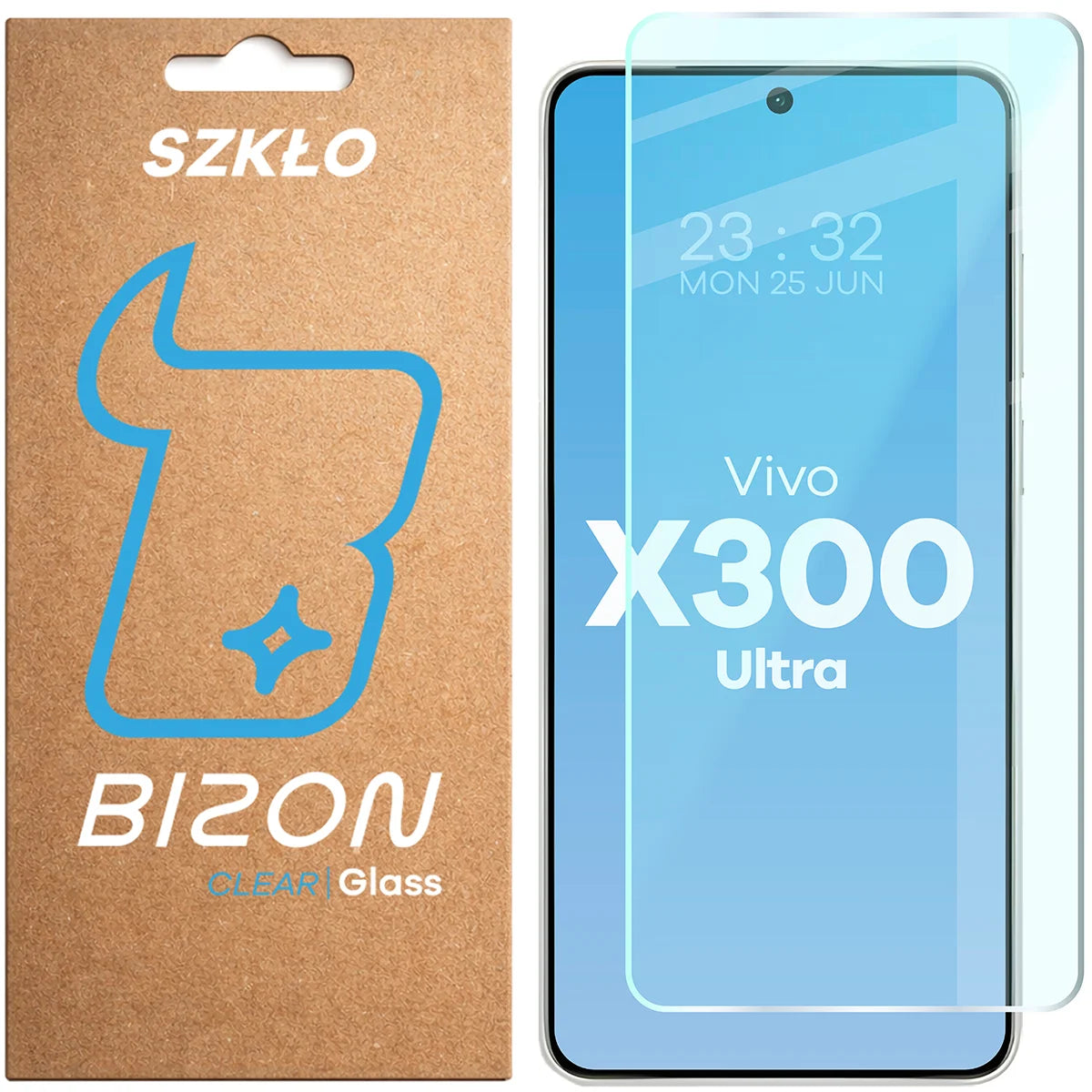 Gehärtetes Glas für Vivo X300 Ultra, Bizon Glass Clear