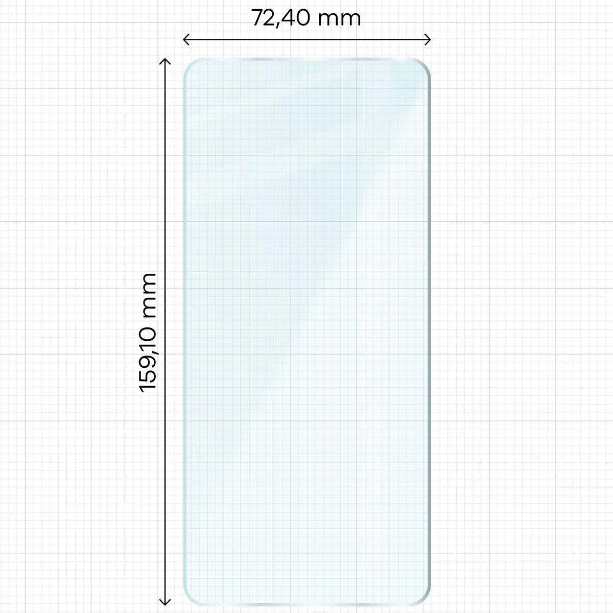 Gehärtetes Glas für Vivo X300 Ultra, Bizon Glass Clear