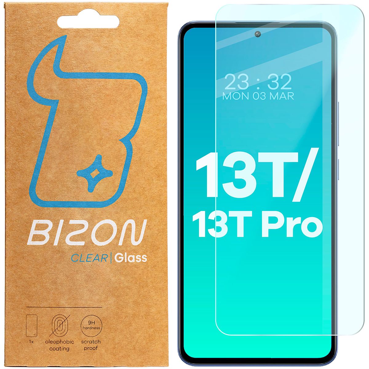 Gehärtetes Glas Bizon Glass Clear für Xiaomi 13T / 13T Pro