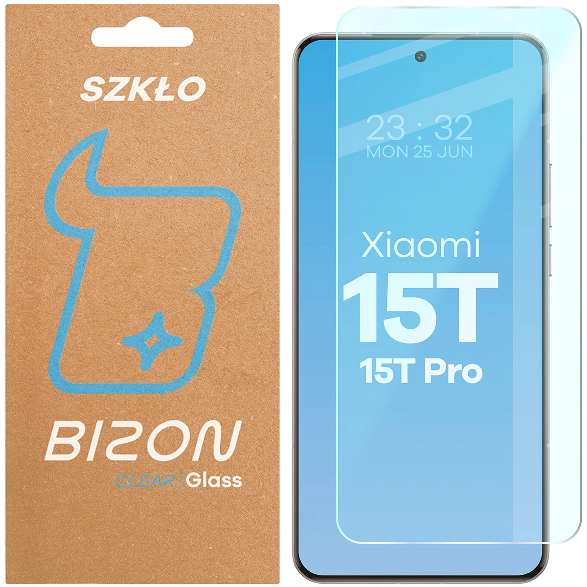 Gehärtetes Glas für Xiaomi 15T / 15T Pro, Bizon Glass Clear