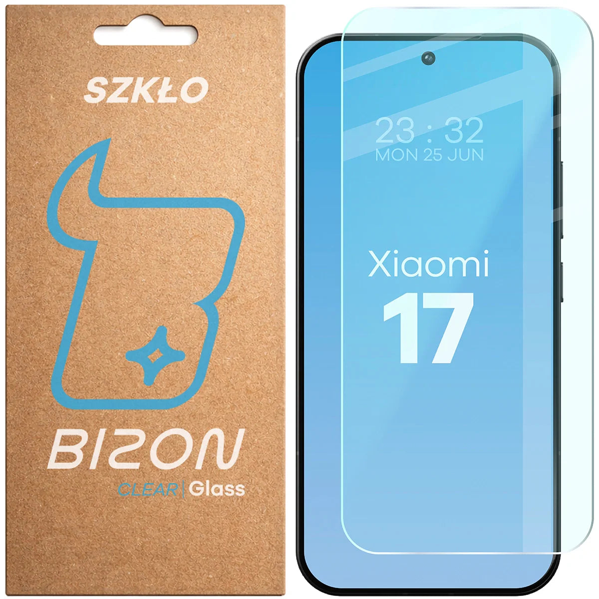 Gehärtetes Glas für Xiaomi 17, Bizon Glass Clear