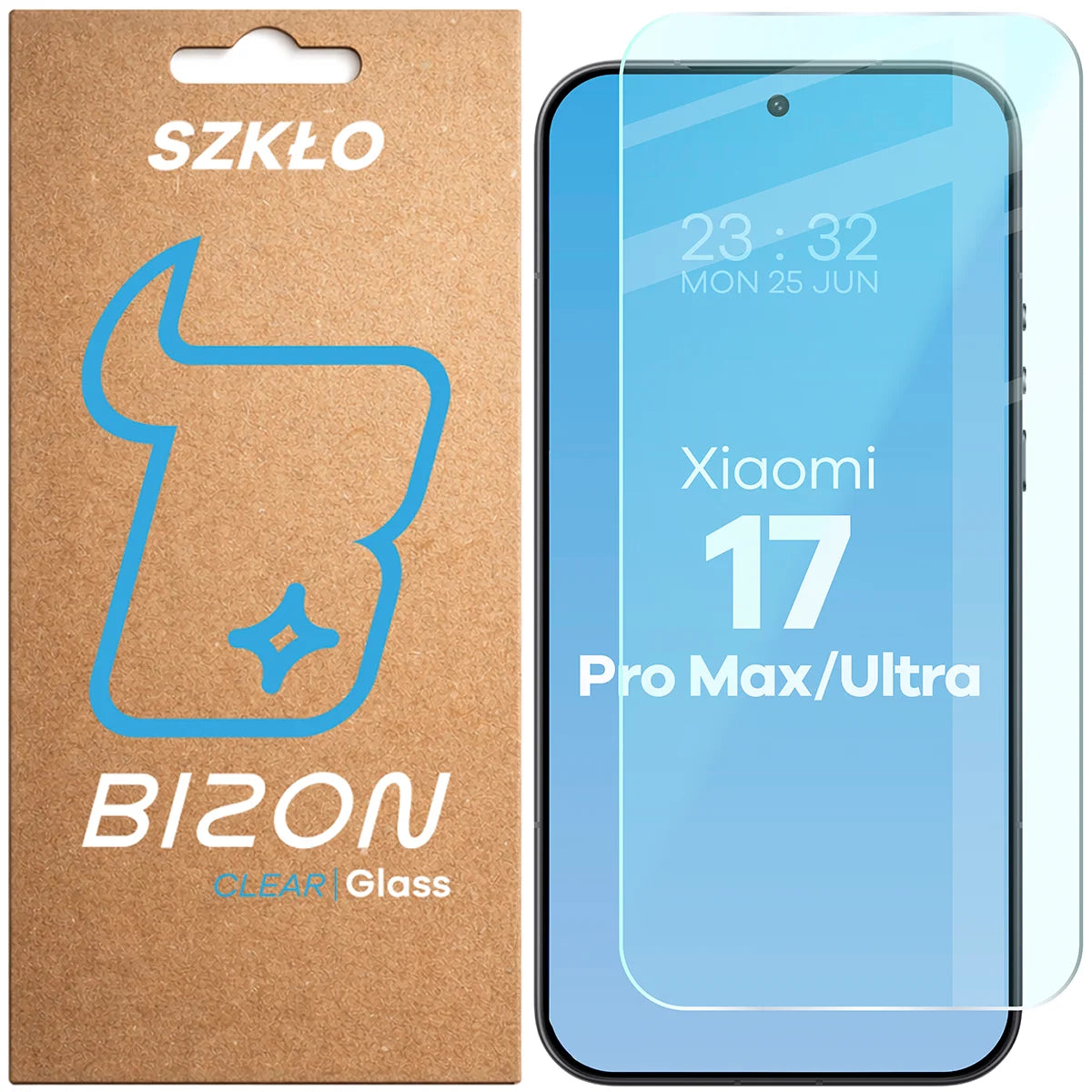 Gehärtetes Glas für Xiaomi 17 Ultra / 17 Pro Max, Bizon Glass Clear