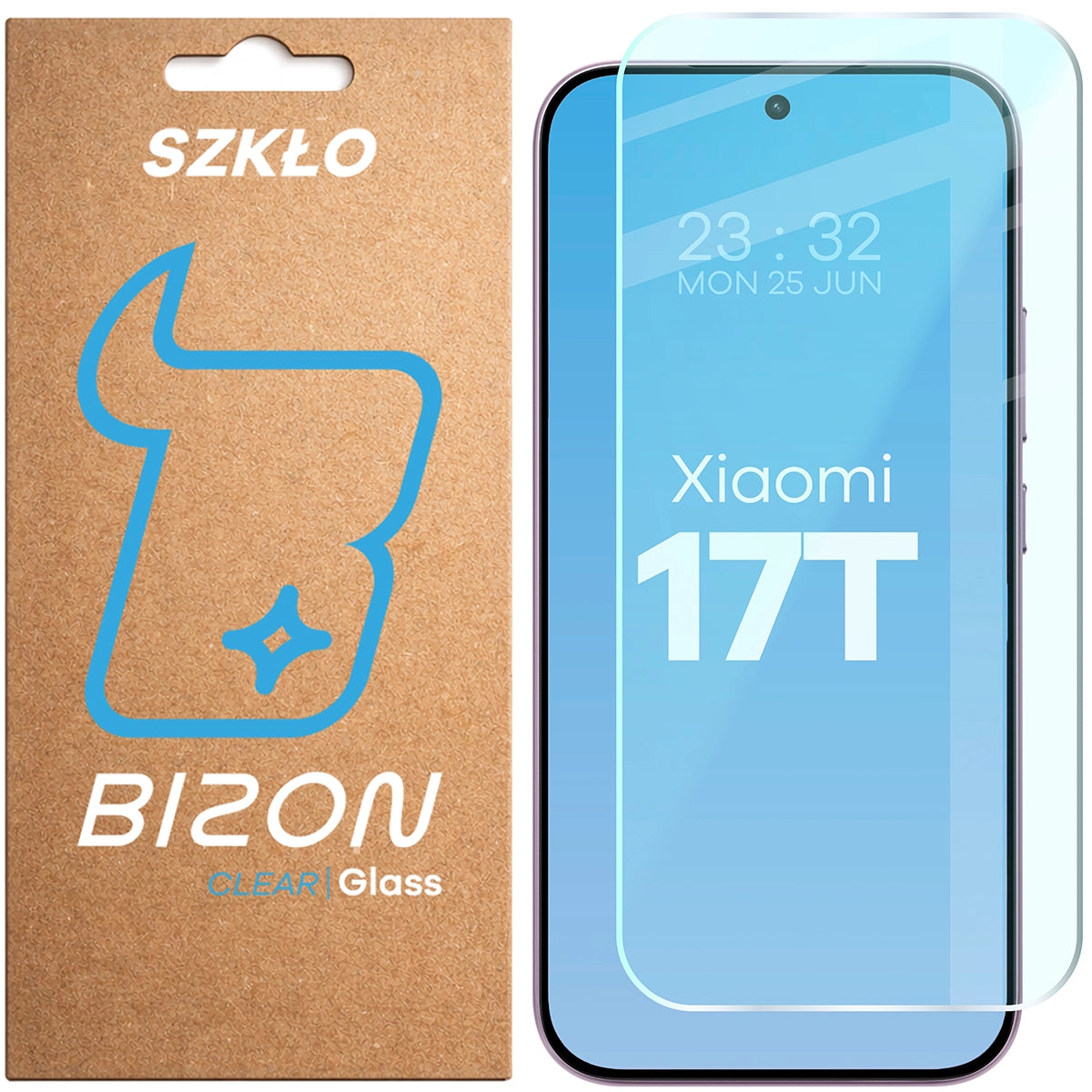 Gehärtetes Glas für Xiaomi 17T, Bizon Glass Clear