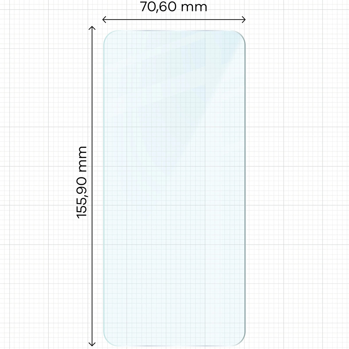 Gehärtetes Glas für Xiaomi Poco F6, Bizon Glass Clear