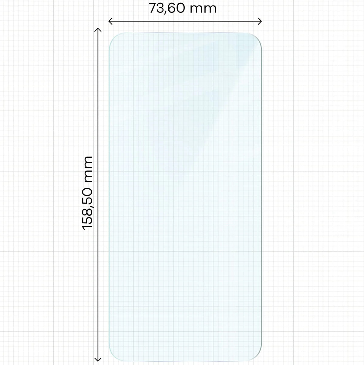 Gehärtetes Glas für Xiaomi POCO F7, Bizon Glass Clear