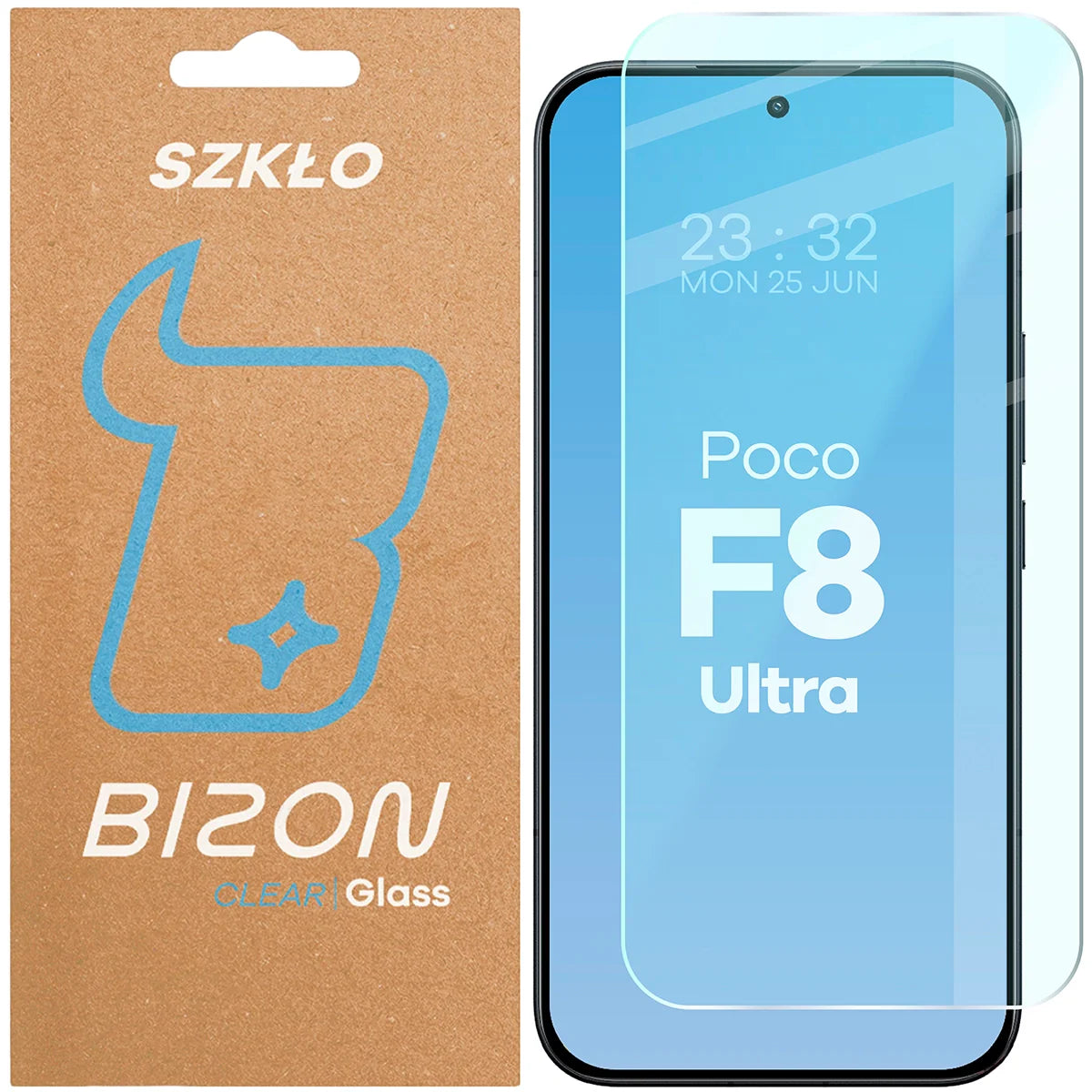 Gehärtetes Glas für Xiaomi POCO F8 Ultra, Bizon Glass Clear