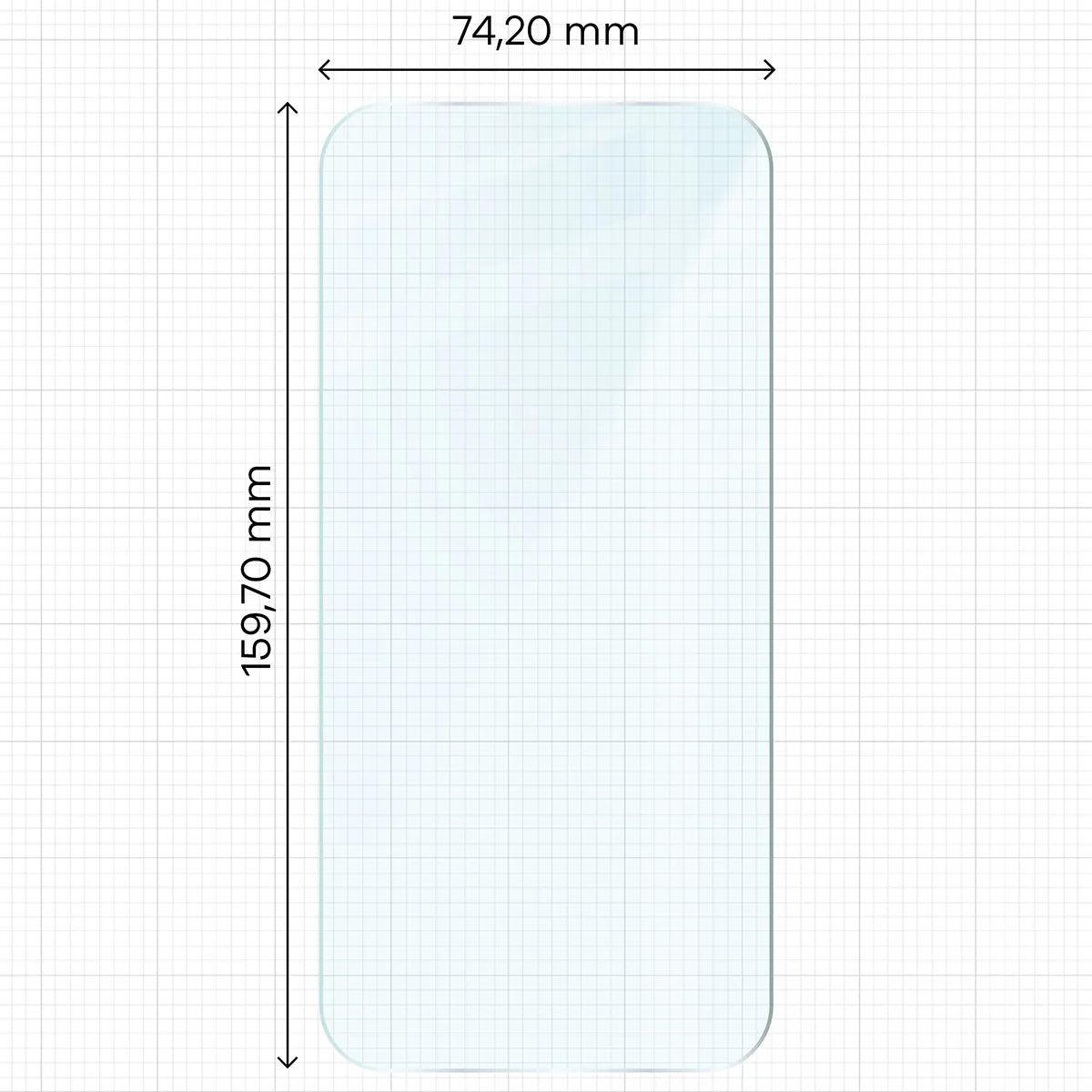 Gehärtetes Glas für Xiaomi POCO F8 Ultra, Bizon Glass Clear