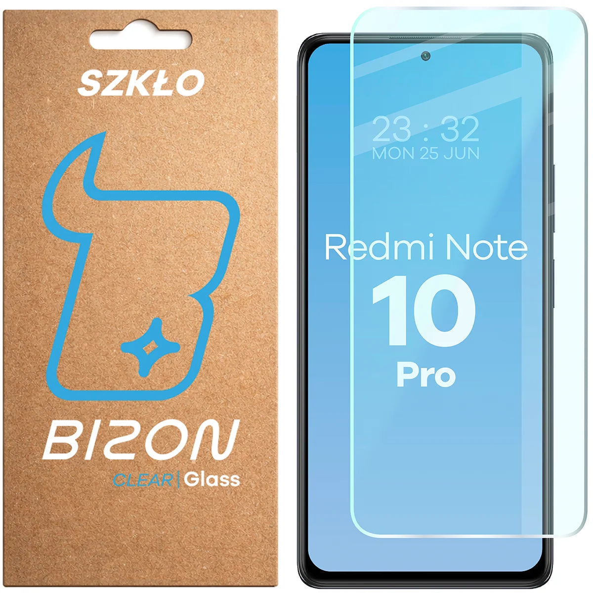 Gehärtetes Glas für Xiaomi Redmi Note 10 Pro, Bizon Glass Clear