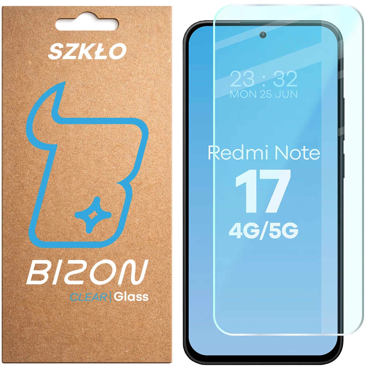 Gehärtetes Glas für Xiaomi Redmi Note 17 4G/5G, Bizon Glass Clear (1/4)
