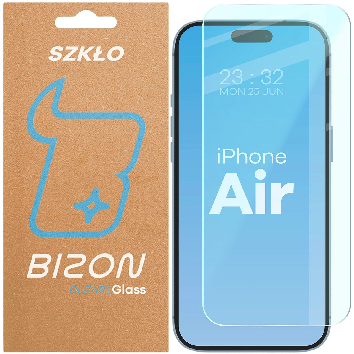 Gehärtetes Glas für iPhone Air, Bizon Glass Clear