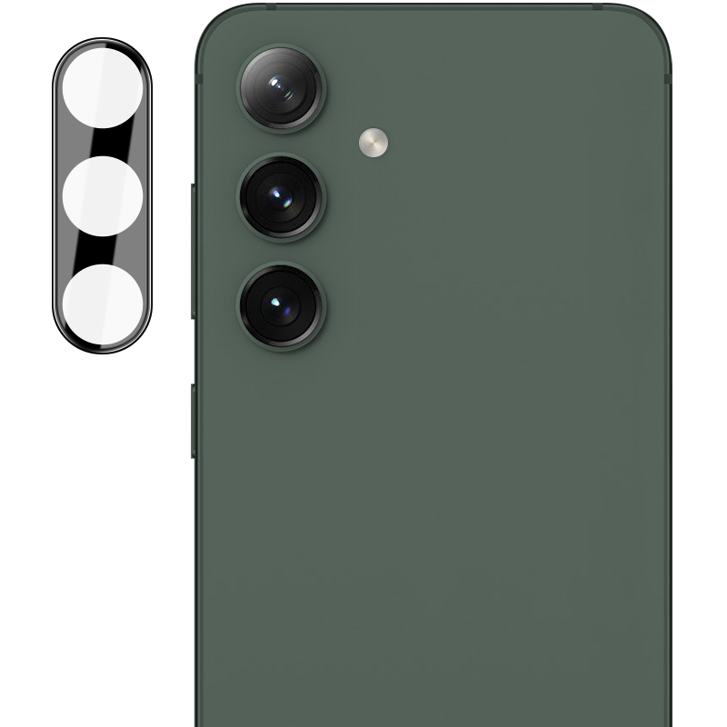 Gehärtetes Glas - 3 Stück + Kameraschutz für Galaxy S24, Bizon Glass Clear Pack