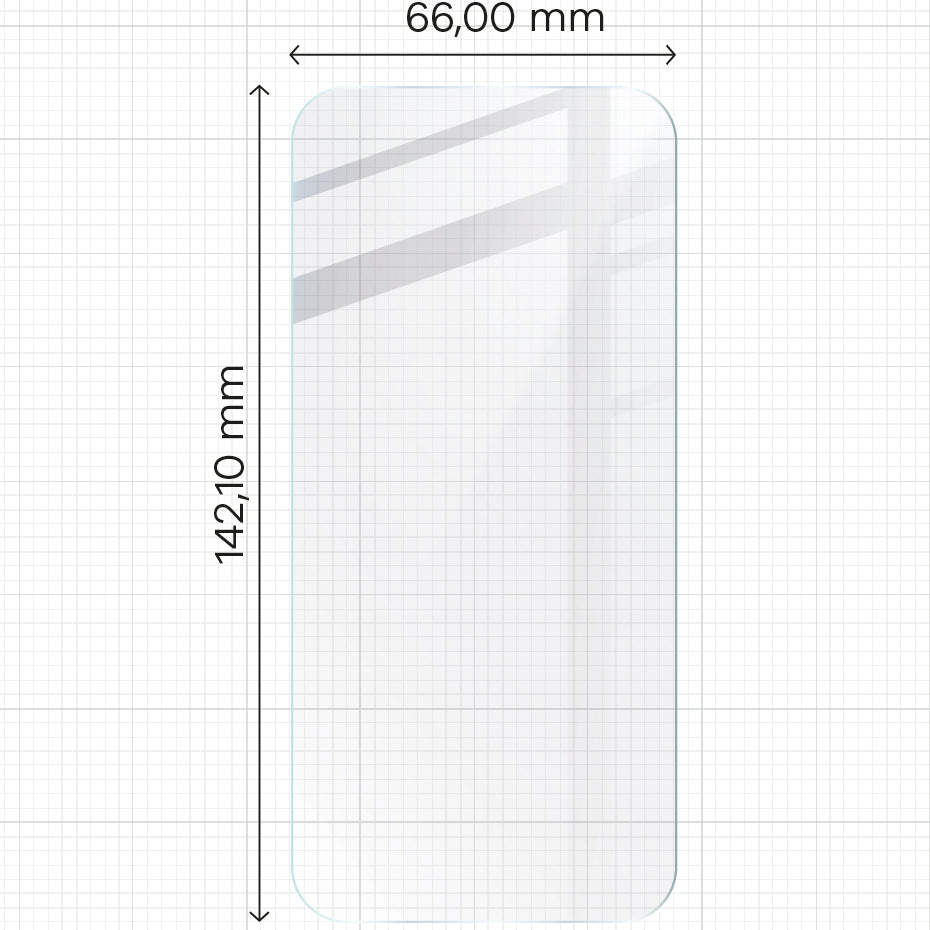 Gehärtetes Glas Bizon Glass Clear Pack - 3 Stück + Kameraschutz, iPhone 15 Pro