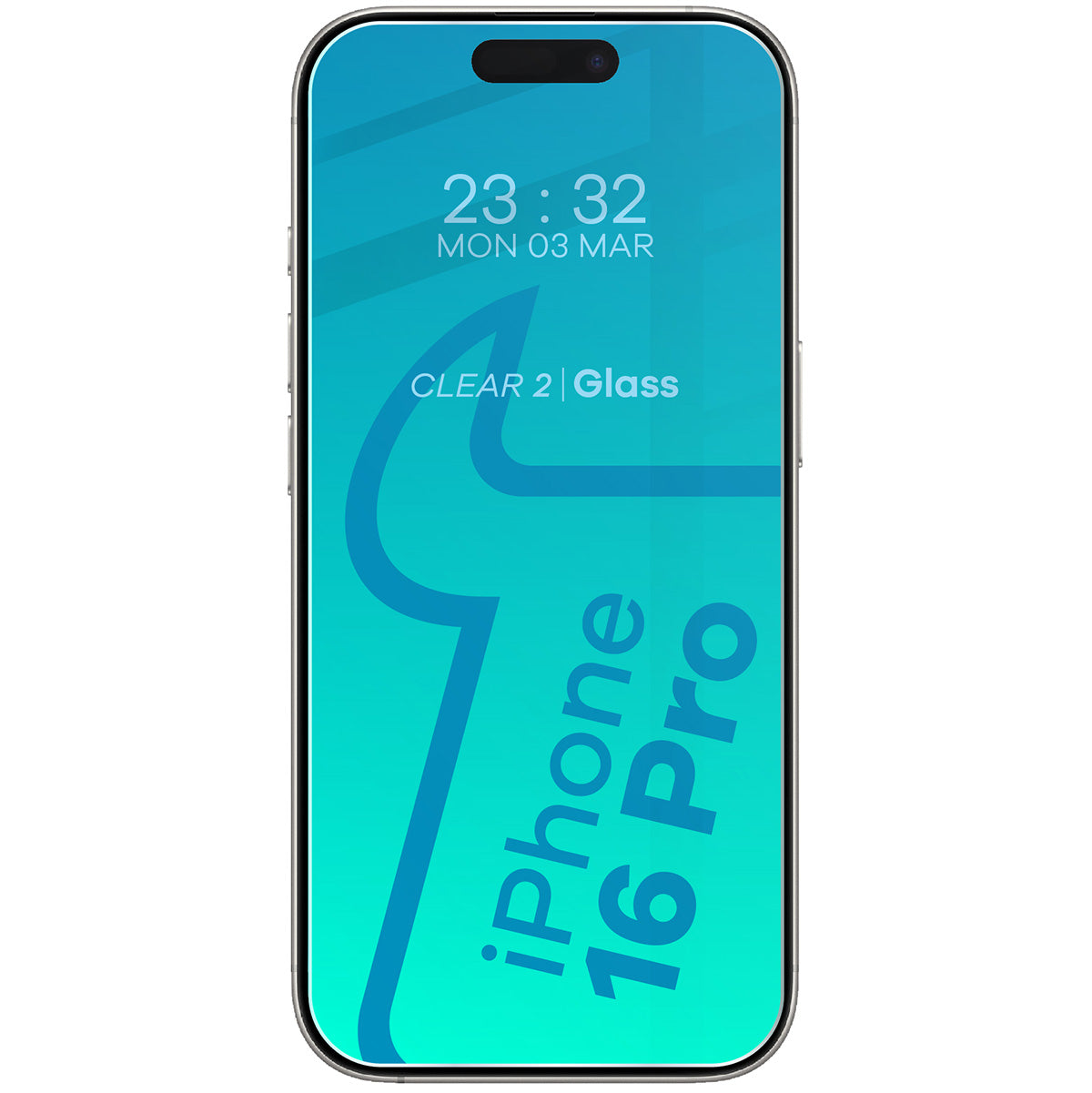 Gehärtetes Glas - 3 Stück + Kameraschutz für iPhone 16 Pro, Bizon Glass Clear Pack