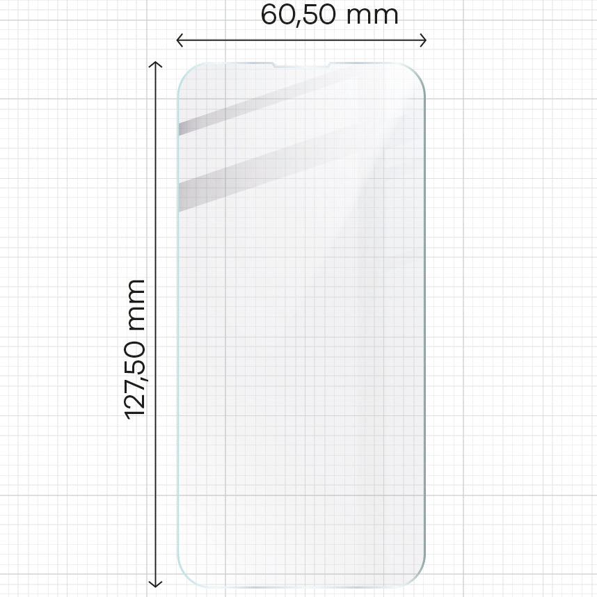 Gehärtetes Glas - 3 Stück + Kameraschutz für iPhone 13 Mini, Bizon Glass Clear Pack