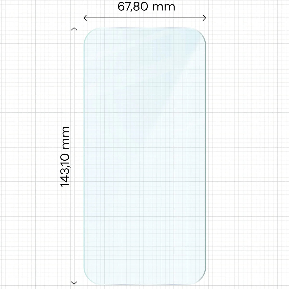 Gehärtetes Glas für iPhone 12 / 12 Pro, Bizon Glass Clear Duo, 2 Stück