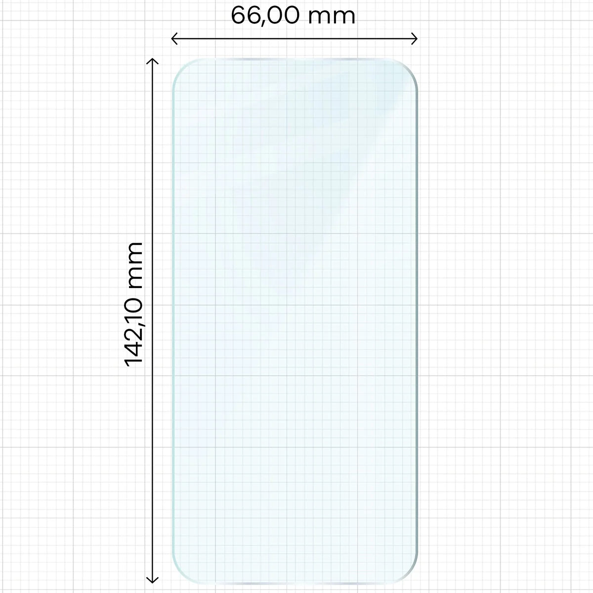 Gehärtetes Glas für iPhone 15 / 15 Pro / 16 , Bizon Glass Clear Duo, 2 Stück