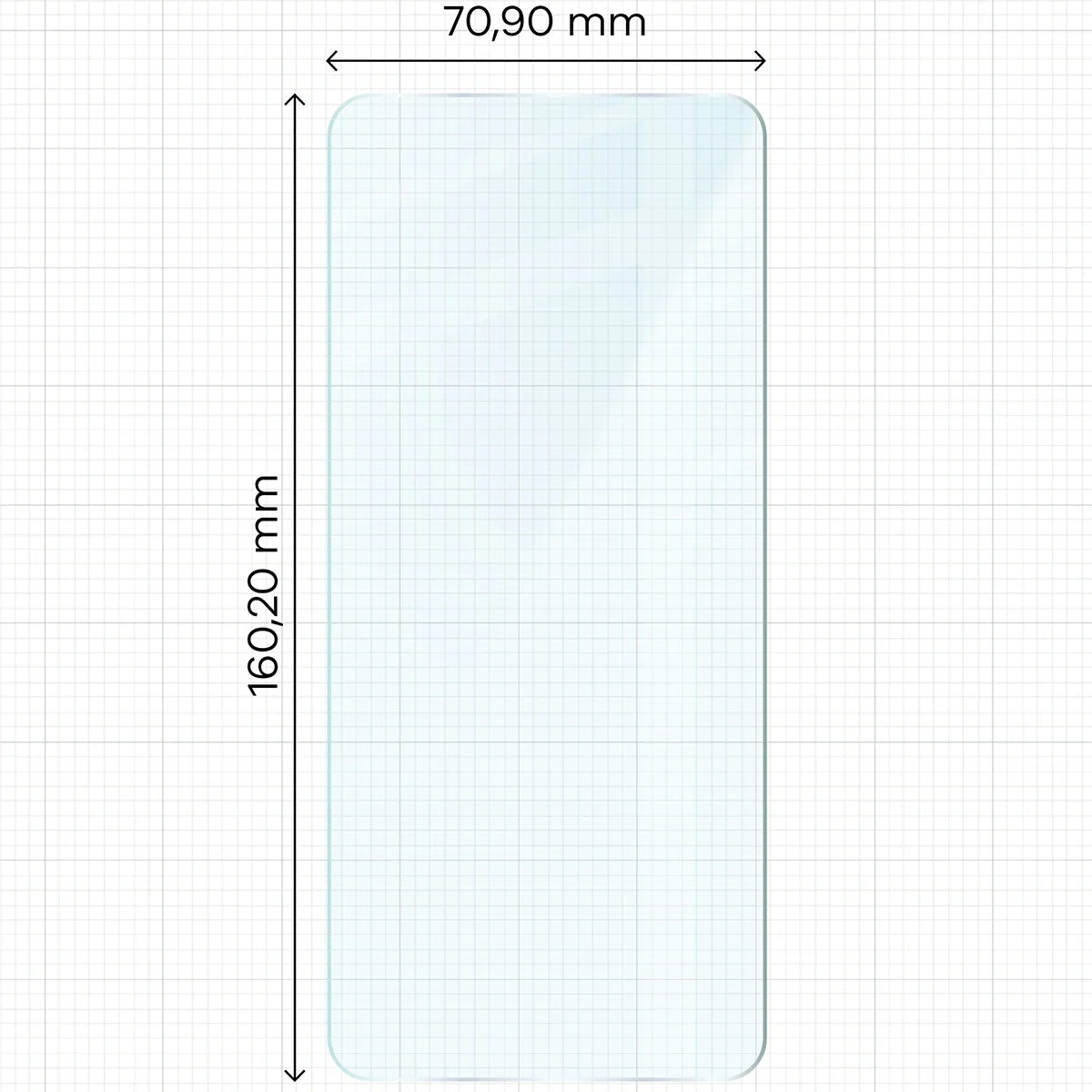 Gehärtetes Glas für Honor X7d / Honor 400 Smart, Bizon Glass Clear Duo, 2 Stück