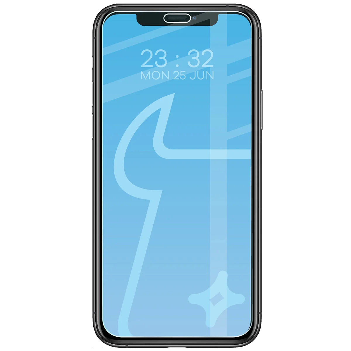 Gehärtetes Glas für iPhone 11 Pro / Xs, Bizon Glass Clear Duo, 2 Stück