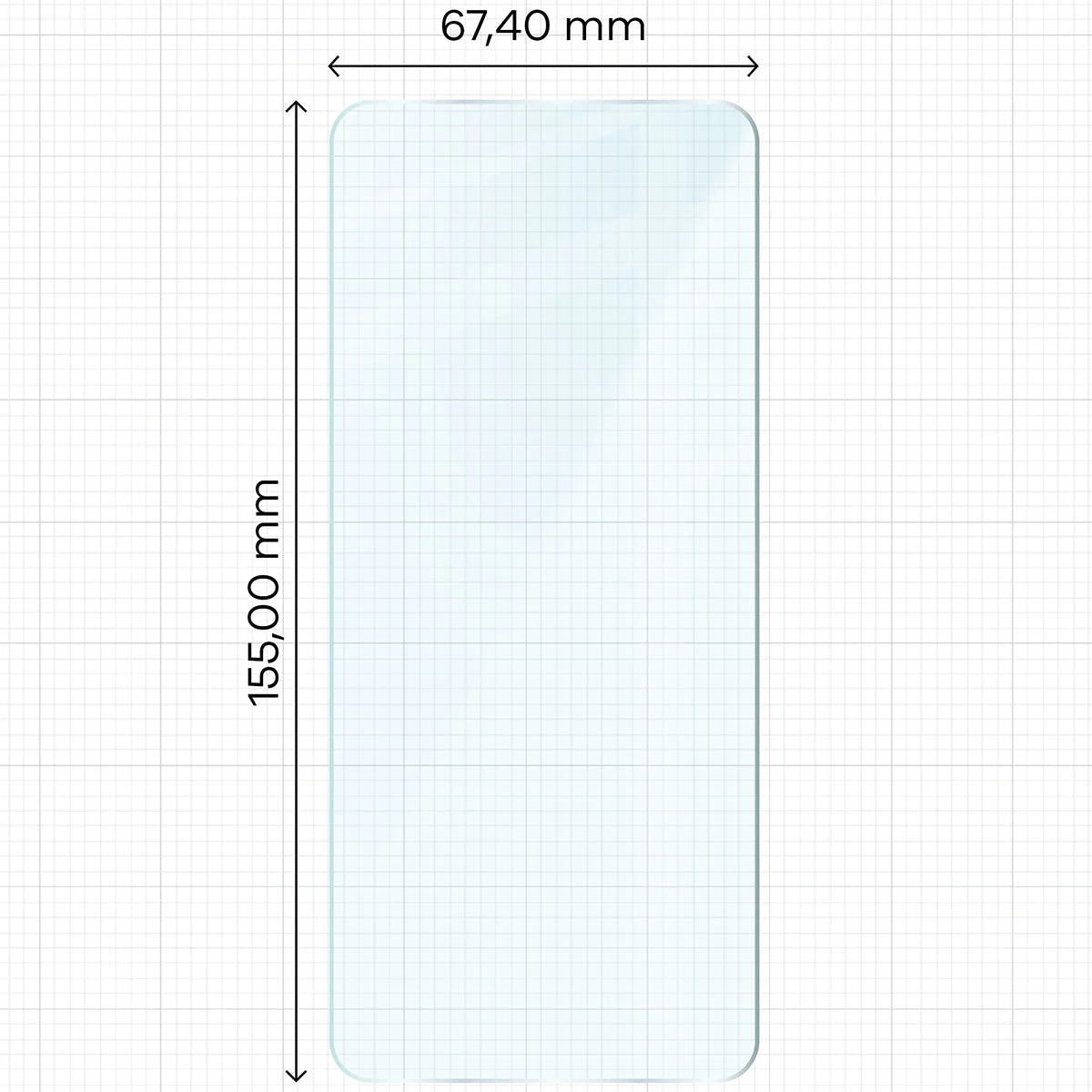 Gehärtetes Glas für Motorola Moto G14 4G / G54 5G / G54 Power 5G / G55 5G, Bizon Glass Clear Duo, 2 Stück