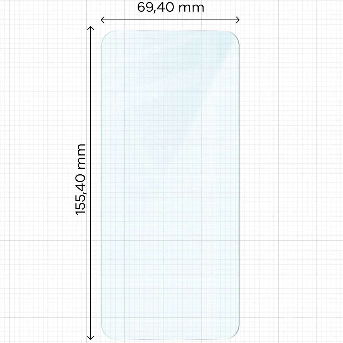 Gehärtetes Glas für Xiaomi POCO X6 Pro / X7 Pro, Bizon Glass Clear Duo, 2 Stück